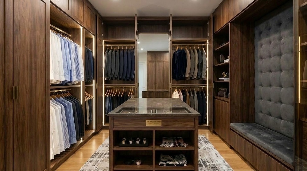 How to Turn a Walk-In Closet into a Personal Dressing Room